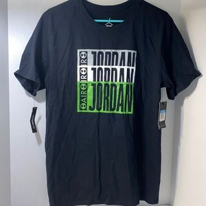 Black/ Green/ Grey/ White Jordan Shirt